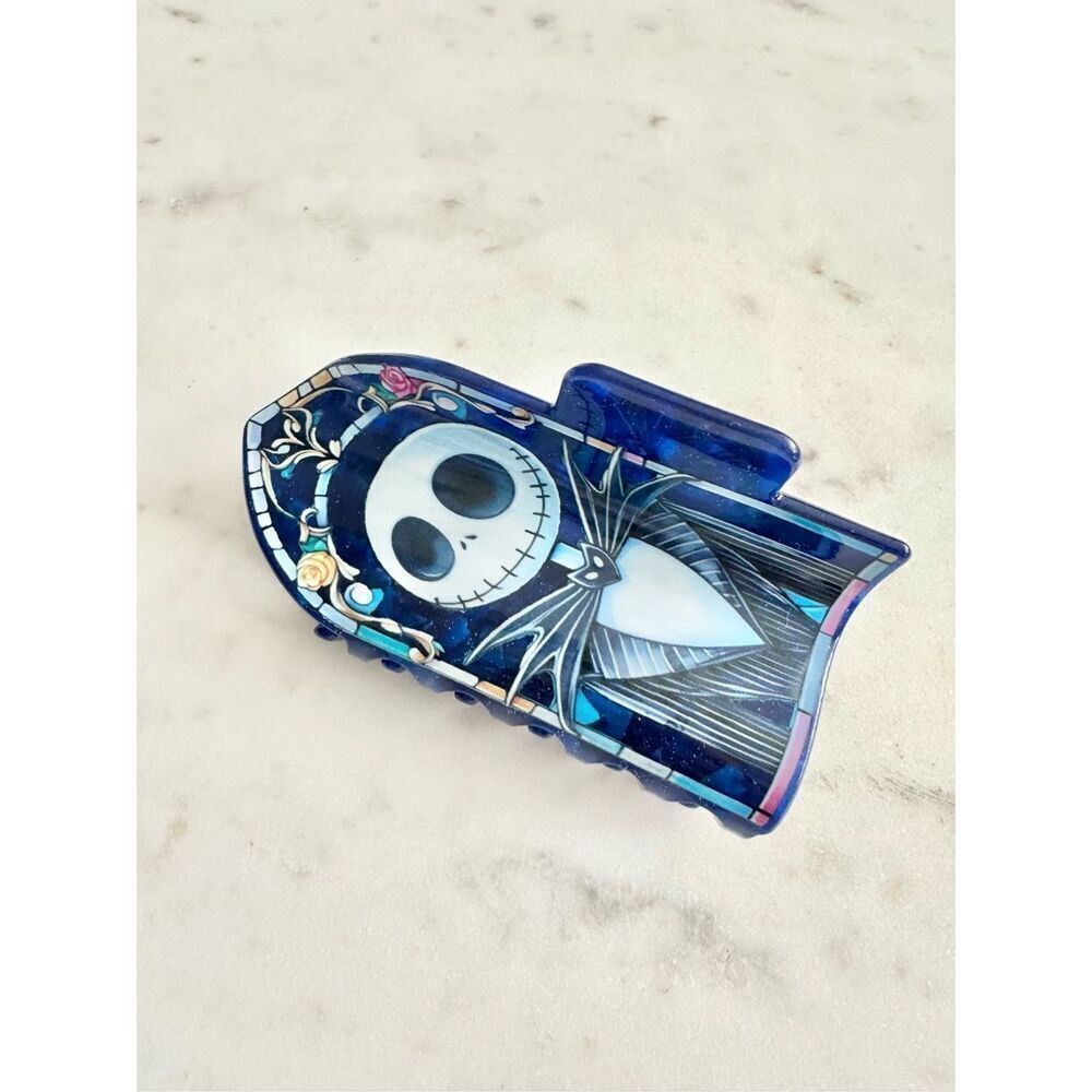 Jack Skellington - nightmare before Christmas - stain glass dark blue hair claw